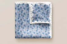 Eton Blå näsduk med blommönster