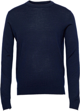 Slhtown Merino Coolmax Knit Crew Noos Tops Knitwear Round Necks Navy Selected Homme