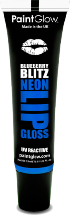 Blueberry Blitz - Blå UV/Blacklight Lipgloss med Smak