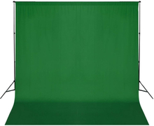 vidaXL Taustakankaan tukijärjestelmä 600x300 cm vihreä
