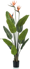 Emerald Kunstig plante Strelitzia i potte med blomster 120 cm