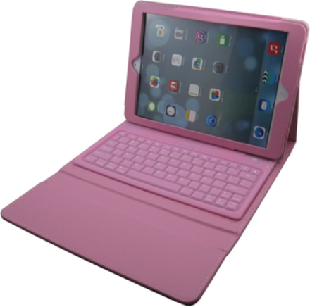 iPad Air/Air2-fodral med inbyggt tangentbord (Rosa)