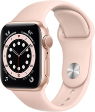 Apple Watch Series 6 Gps, 40mm Gold Aluminium Case With Pink Sand Sport Band