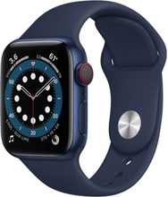 Apple Watch Series 6 Gps + Cellular, 40mm Blue Aluminium Case With Deep Navy Sport Band