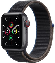 Apple Watch Se Gps + Cellular, 40mm Space Gray Aluminium Case With Charcoal Sport Loop