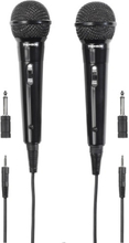THOMSON Mikrofoni M135D Dynaaminen Black 2-pack