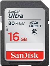 Sandisk Sdhc Ultra 16 Gb 80MB/s Uhs-I Class 10