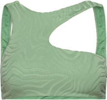Second Wave Assymetrical Tank Swimwear Bikinis Bikini Tops Bandeau Bikinitops Green Seafolly