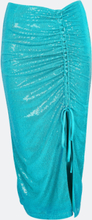 Nina kjol med paljetter - Turkos