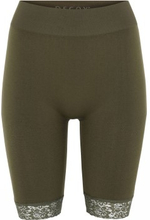 Decoy Long Shorts With Lace Grønn X-Large Dame