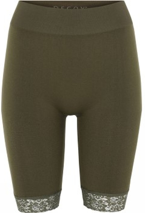 Decoy Long Shorts With Lace Grønn S/M Dame