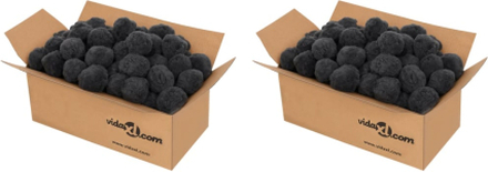 vidaXL Filterbollar för luktborttagning svart 1400 g polyeten