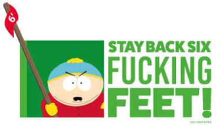 South Park Cartman Six Feet Unisex Hoodie - White - L