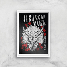 Jurassic Park Isla Nublar 93 Giclee Art Print - A3 - White Frame