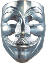 V For Vendetta Silver Mask - One size