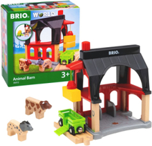 Brio®World Animal Barn Toys Toy Cars & Vehicles Toy Vehicles Train Accessories Multi/mønstret BRIO*Betinget Tilbud