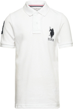 Player 3 Polo T-shirts Polo Shirts Short-sleeved Polo Shirts Hvit U.S. Polo Assn.*Betinget Tilbud