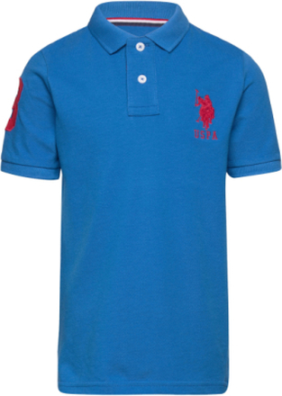 Player 3 Polo T-shirts Polo Shirts Short-sleeved Polo Shirts Blå U.S. Polo Assn.*Betinget Tilbud