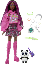 Barbie Extra Doll 19 - Pink Hair/Pop Punk Toys Dolls & Accessories Dolls Multi/mønstret Barbie*Betinget Tilbud