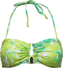 Canagz Bikini Top Swimwear Bikinis Bikini Tops Bandeau Bikinitops Green Gestuz