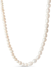 Hvit Enamel Copenhagen Pearlie Necklace Smykker