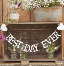 Best Day Ever Banner 1,5 m - Rustic Country
