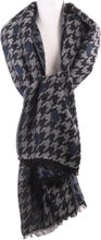 XL sjaal/omslagdoek met Pied-de-poule patroon