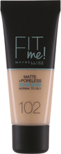 Maybelline Fit Me Matte & Poreless Foundation Fair Ivory 102 - 30 ml