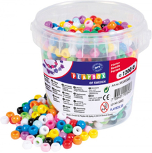 Playbox Plastpärlor med snöre (Kongomix)