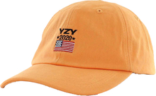 Kreem YZY 2020 Dad Cap farbenfrohe Basecap mit USA Flagge Stickerei vorn 9171-5000/2230 Orange