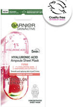 Ampoule Sheet Mask Hyaluronic Acid + Watermelon Beauty Women Skin Care Face Masks Sheetmask Nude Garnier