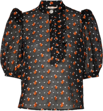 Dolores Blouses Short-sleeved Multi/mønstret Custommade*Betinget Tilbud