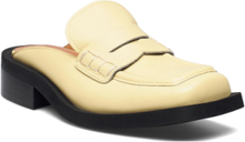 Wide Welt Squared Toe Mule Shoes Mules & Slip-ins Flat Mules Gul Ganni*Betinget Tilbud