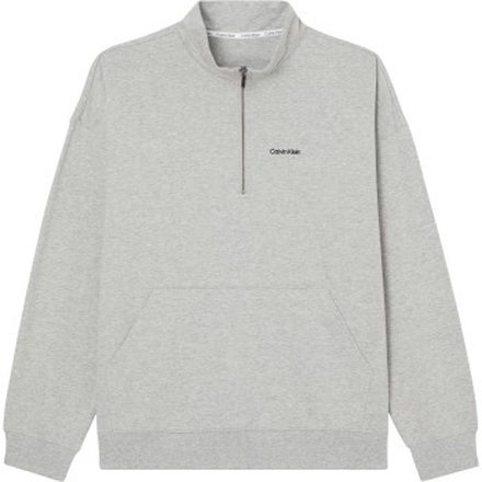 Calvin Klein Modern Cotton Lounge Q Zip Sweatshirt Grau Large Herren