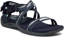 "Women's Terran 3 Cush Lattice Navy Sport Summer Shoes Sandals Navy Merrell"