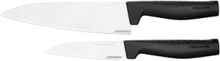 Hard Edge Knivset 2 Parts - Large Chef Knife & Vegetable Knife Home Kitchen Knives & Accessories Chef Knives Svart Fiskars*Betinget Tilbud