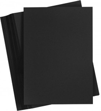 Frgad kartong, svart, A5, 148x210 mm, 200 g, 100 ark/ 1 frp.