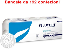 Bancale di 192 confezioni da 10 rotoli ciascuno di carta igienica Strong Lucart