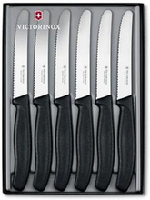 Set regalo con 6 coltelli da tavola ondulato - Victorinox Swissclassic