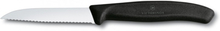 Spelucchino ondulato punta arrotondata ergonomico nero - Victorinox Swissclassic