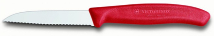 Spelucchino ondulato punta arrotondata ergonomico rosso - Victorinox Swissclassic