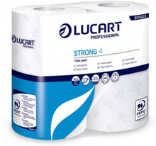 Confezione 4 rotoli di carta igienica 2 veli Strong Lucart