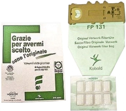 Confezione 6 Sacchetti e 6 profumini Dovina per Folletto VK 130 - VK 131