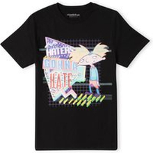 Nickelodeon Hey Arnold Haters Gonna Hate Unisex T-Shirt - Black - M - Black