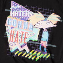 Nickelodeon Hey Arnold Haters Gonna Hate Unisex T-Shirt - Black - XS