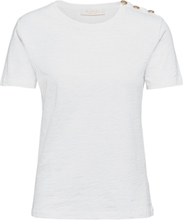 Toulon Bis T-Shirt T-shirts & Tops Short-sleeved Hvit BUSNEL*Betinget Tilbud