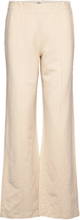 Charlotte Pirla Pants Bottoms Trousers Flared Cream Mads Nørgaard