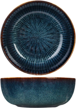 Cosy & Trendy Skål med ränder Atlantis 6 st Ø16,5 cm blå