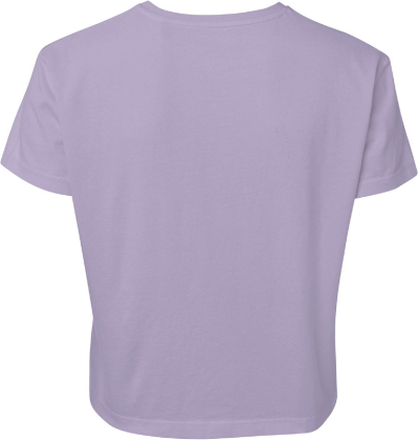 Justice League Flash Logo Women's Cropped T-Shirt - Lilac - L - Lilac