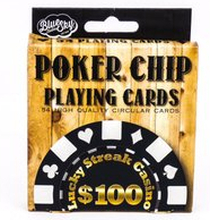 Poker Chip Circular Playing Cards